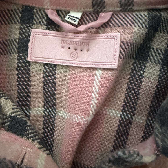 Blank NYC Pink Plaid Top in One And Only - Picture 8 of 8